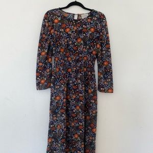 Hayden Blue Floral Dress, Size Large,